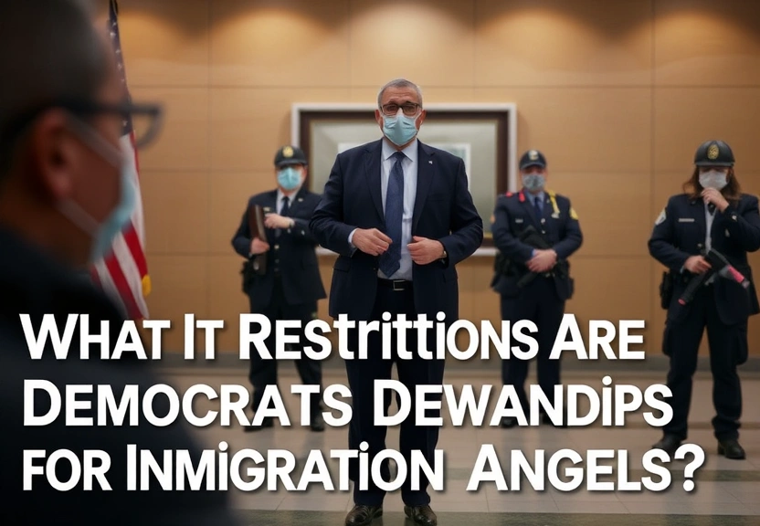 Representação visual de What Restrictions Are Democrats Demanding for Immigration Agents?