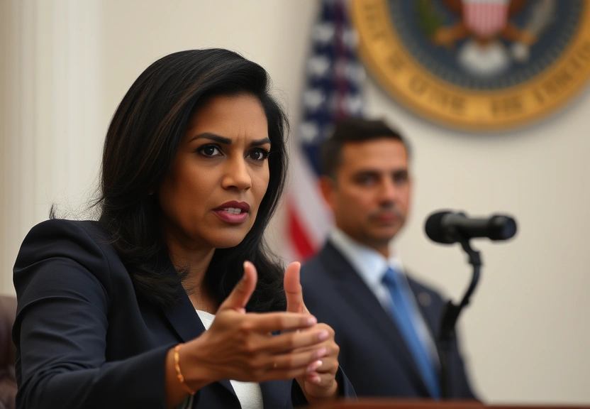 Representação visual de White House Offers Shifting Story on Gabbard’s Presence at Georgia Raid