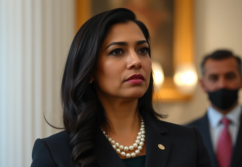 Representação visual de White House Offers Shifting Story on Gabbard’s Presence at Georgia Raid