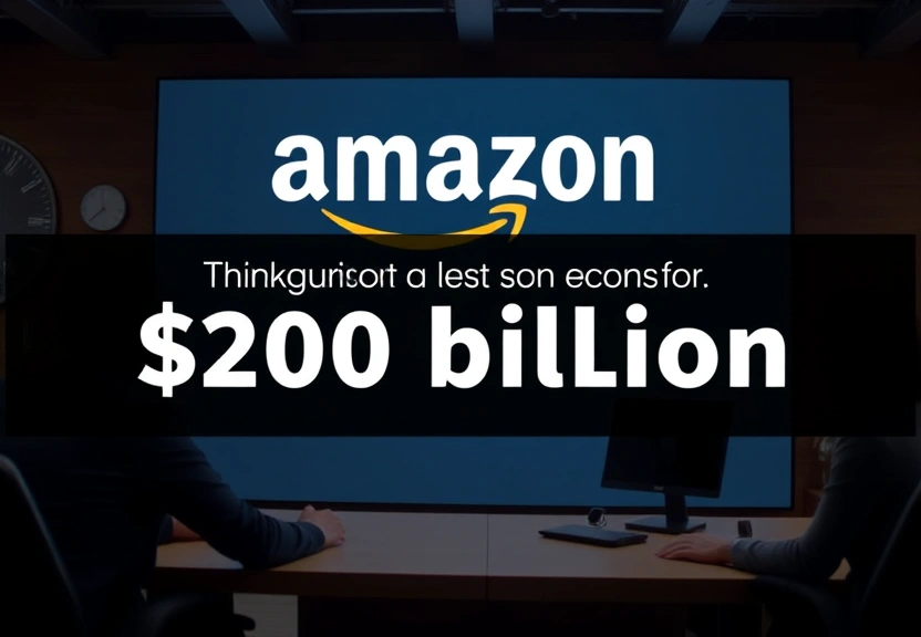Representação visual de Amazon Plans to Spend $200 Billion on A.I. and Other Projects This Year