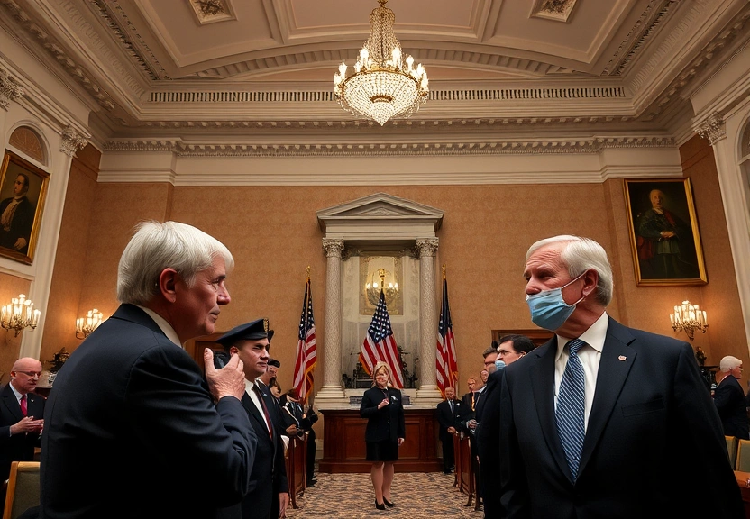 Representação visual de Senators Clash Over Immigration Enforcement, Risking a D.H.S. Shutdown