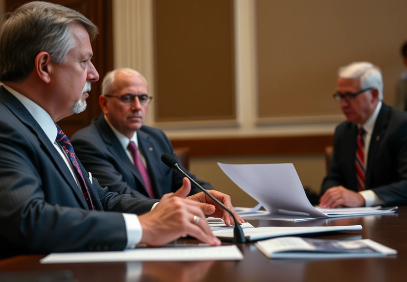 Representação visual de Senators Clash Over Immigration Enforcement, Risking a D.H.S. Shutdown