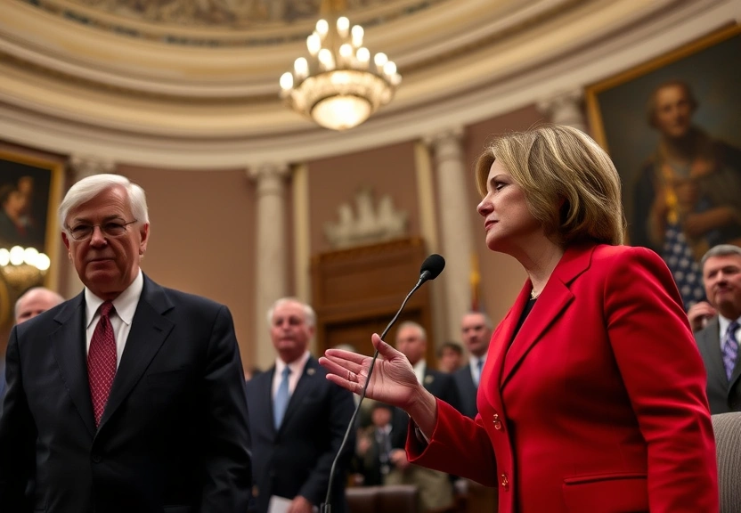 Representação visual de Senators Clash Over Immigration Enforcement, Risking a D.H.S. Shutdown