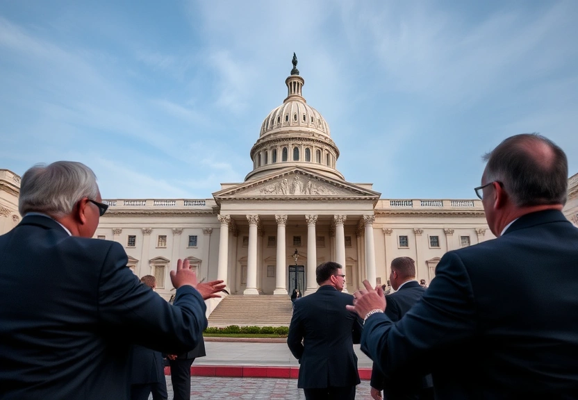 Representação visual de Senators Clash Over Immigration Enforcement, Risking a D.H.S. Shutdown