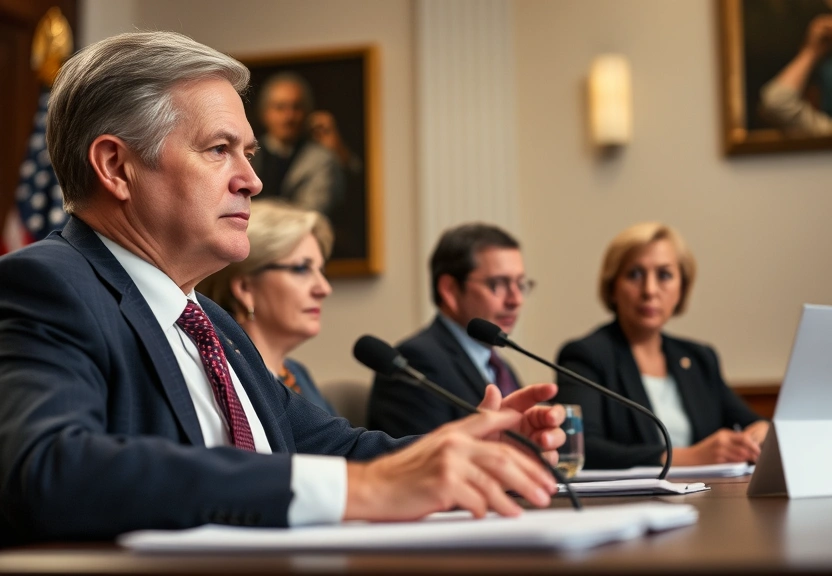 Representação visual de Senators Clash Over Immigration Enforcement, Risking a D.H.S. Shutdown