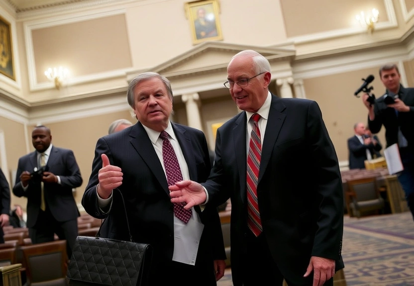 Representação visual de Senators Clash Over Immigration Enforcement, Risking a D.H.S. Shutdown