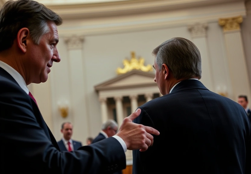 Representação visual de Senators Clash Over Immigration Enforcement, Risking a D.H.S. Shutdown