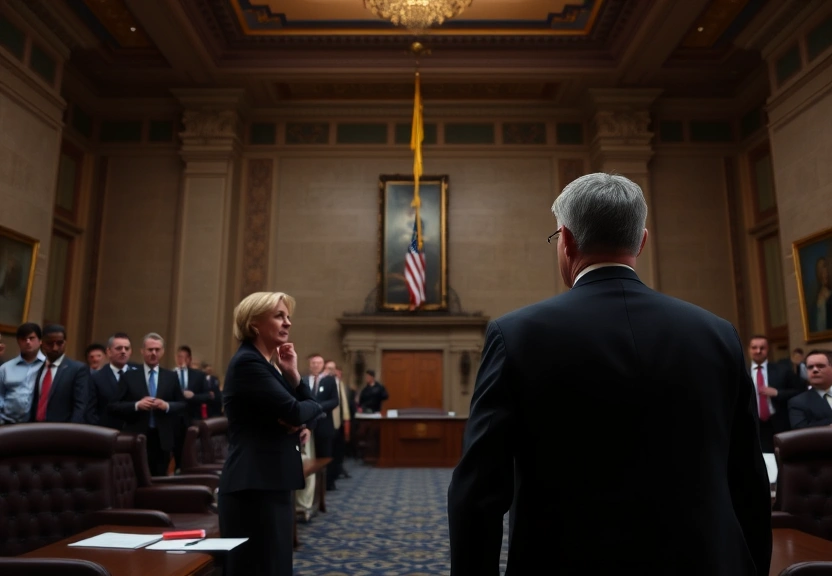 Representação visual de Senators Clash Over Immigration Enforcement, Risking a D.H.S. Shutdown