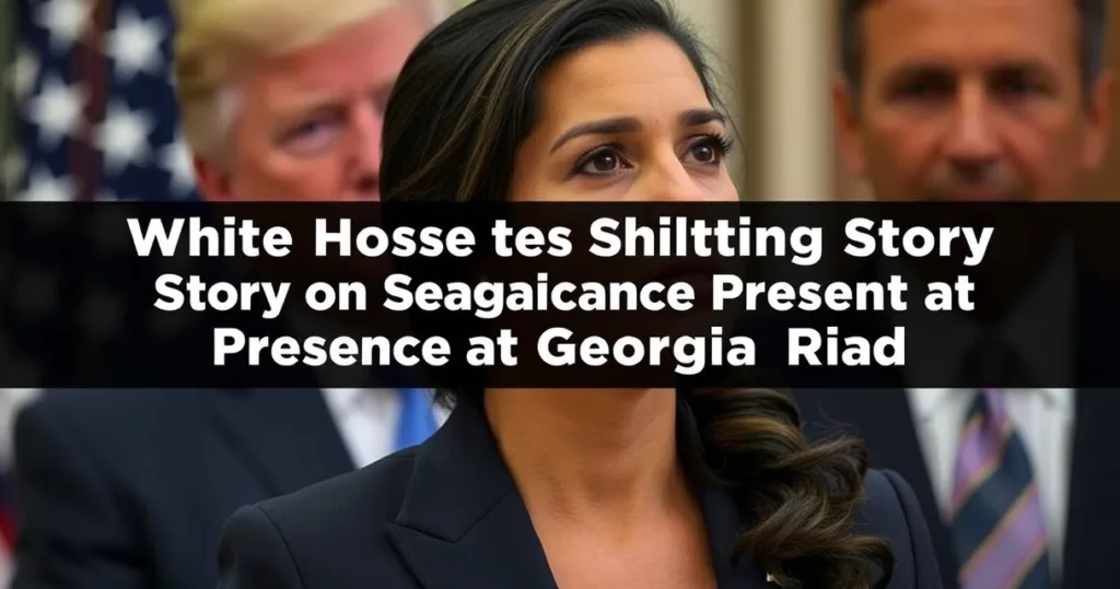 White House Offers Shifting Story on Gabbard’s Presence at Georgia Raid