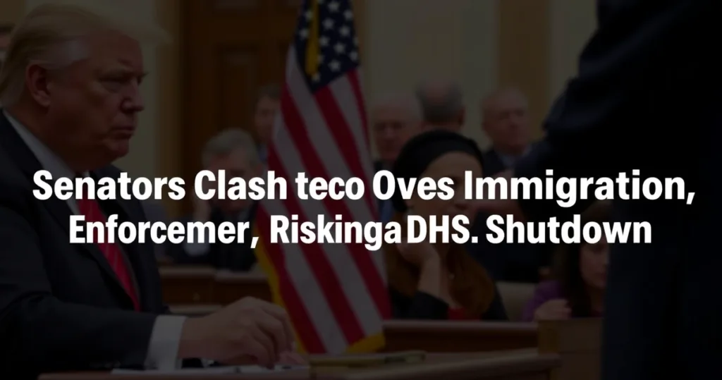Senators Clash Over Immigration Enforcement, Risking a D.H.S. Shutdown