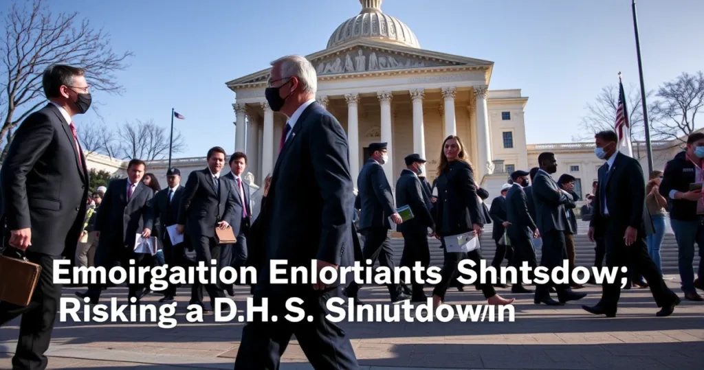 Senators Clash Over Immigration Enforcement, Risking a D.H.S. Shutdown